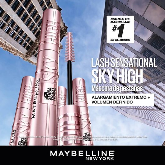 Maybelline Lash Sensational Sky High máscara de pestañas para aportar  volumen y longitud